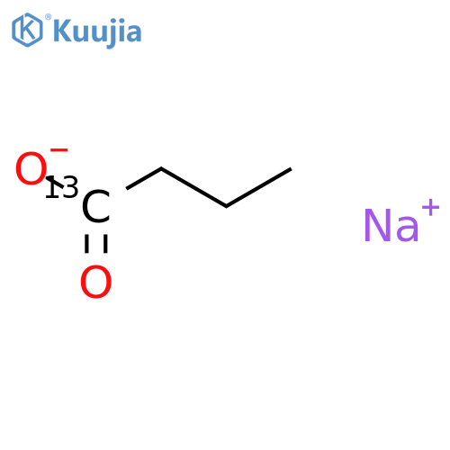Butanoic-1-<sup>13</sup>C acid,sodium salt (1:1) structure