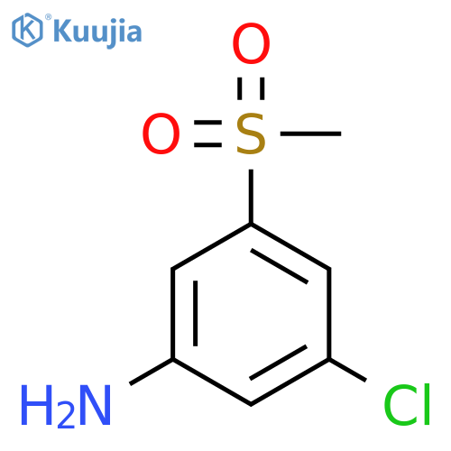 Benzenamine, 3-chloro-5-(methylsulfonyl)- structure
