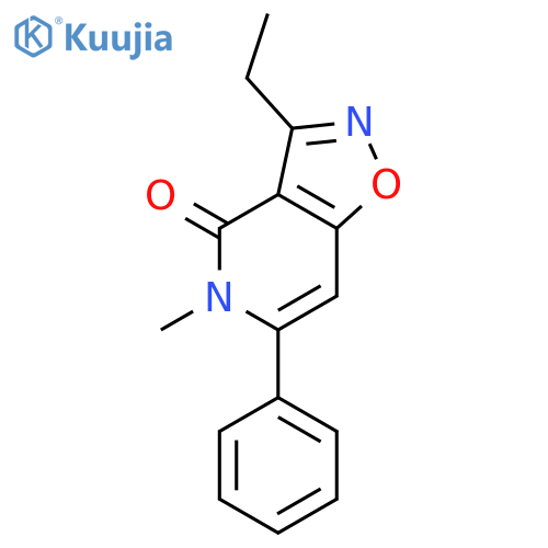 Isoxazolo[4,5-c]pyridin-4(5H)-one,3-ethyl-5-methyl-6-phenyl- structure
