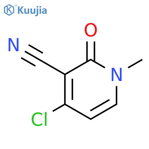 3-Pyridinecarbonitrile, 4-chloro-1,2-dihydro-1-methyl-2-oxo- structure