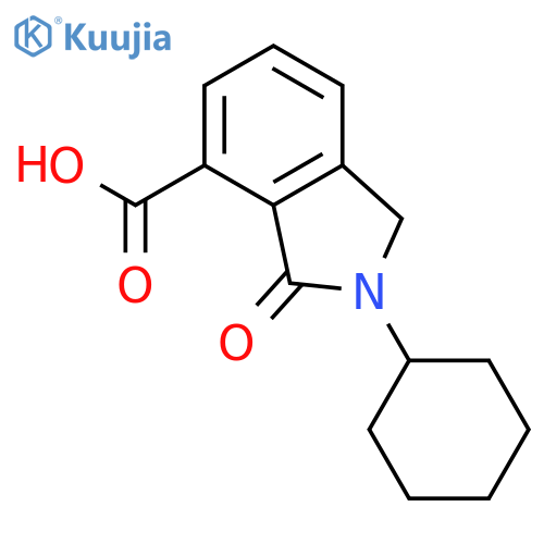 1H-Isoindole-4-carboxylic acid, 2-cyclohexyl-2,3-dihydro-3-oxo- structure