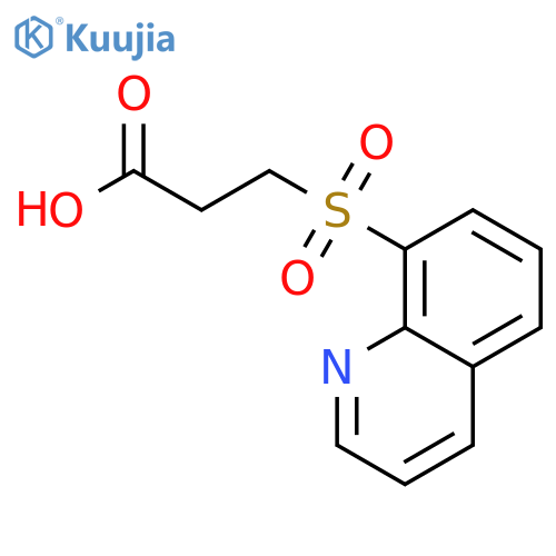 3-(Quinoline-8-sulfonyl)-propionicacid structure