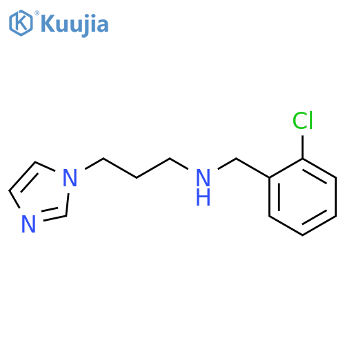 (2-Chloro-benzyl)-(3-imidazol-1-yl-propyl)-amine structure