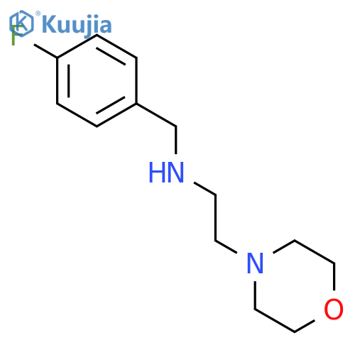 (4-Fluoro-benzyl)-(2-morpholin-4-yl-ethyl)-amine structure