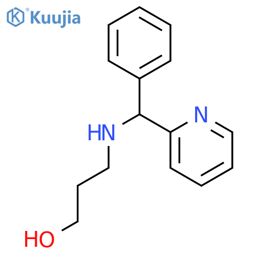 3-{Phenyl(pyridin-2-yl)methylamino}propan-1-ol structure