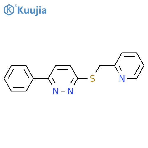 3-phenyl-6-{(pyridin-2-yl)methylsulfanyl}pyridazine structure