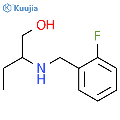 2-{(2-fluorophenyl)methylamino}butan-1-ol structure