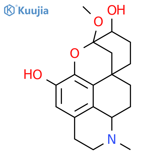 7-methoxy-1-methyl-1,2,3,7,8,9,10,11,12,12a-decahydro-7,10a-methano[1]benzoxocino[8,7,6-def]quinoline-5,8-diol structure