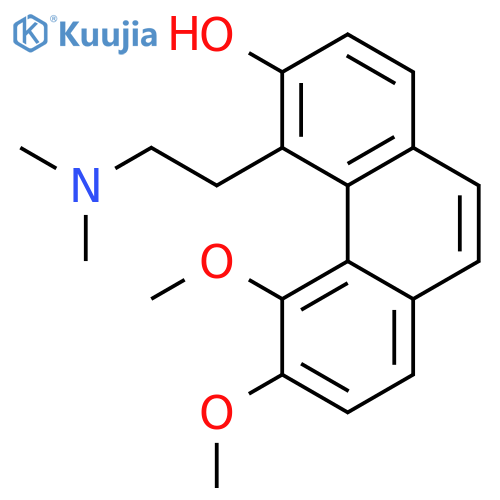 3-Phenanthrenol, 4-[2-(dimethylamino)ethyl]-5,6-dimethoxy- structure