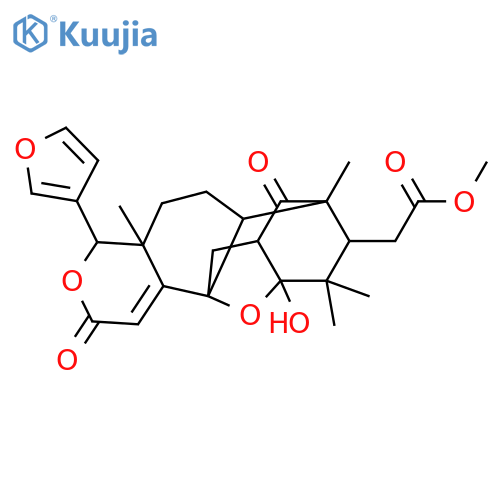 4H-10,12a-Epoxy-7,11-methano-2H-cycloocta[f][2]benzopyran-8-acetic acid, 4-(3-furanyl)-4a,5,6,6a,7,8,9,10,11,12-decahydro-10-hydroxy-4a,7,9,9-tetramethyl-2,14-dioxo-, methyl ester, (4R,4aR,6aR,7S,8S,10R,11S,12aS)- structure
