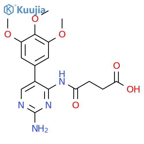 Butanoic acid,4-[[2-amino-5-(3,4,5-trimethoxyphenyl)-4-pyrimidinyl]amino]-4-oxo- structure