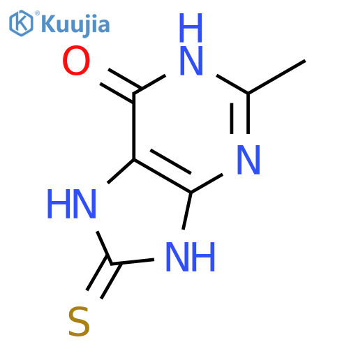 1,7,8,9-tetrahydro-2-methyl-8-thioxo-6H-Purin-6-one structure