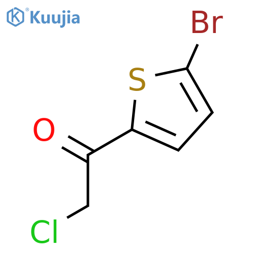 1-(5-bromothiophen-2-yl)-2-chloroethan-1-one structure