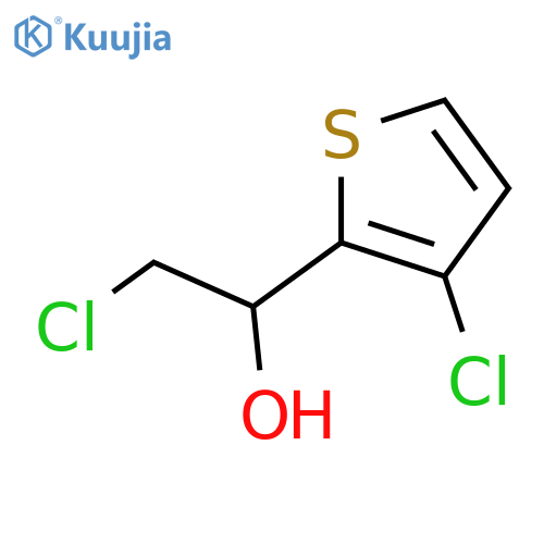 2-chloro-1-(3-chlorothiophen-2-yl)ethan-1-ol structure