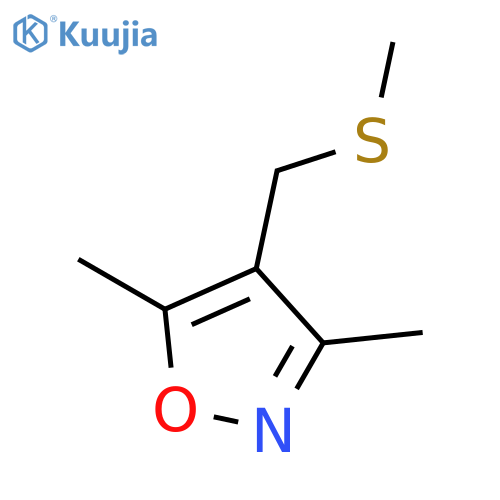 Isoxazole, 3,5-dimethyl-4-[(methylthio)methyl]- structure