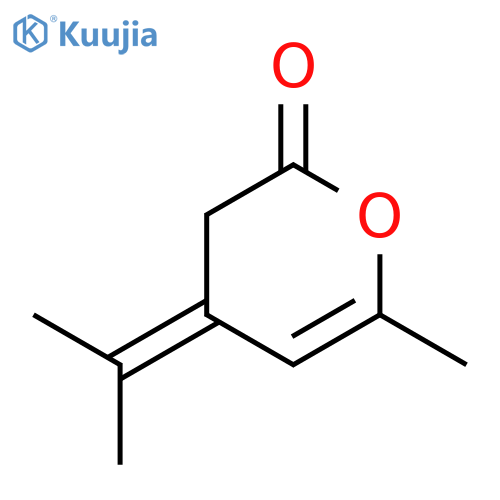 2H-Pyran-2-one, 3,4-dihydro-6-methyl-4-(1-methylethylidene)- structure