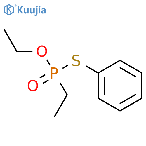 Phosphonothioic acid,ethyl-, O-ethyl S-phenyl ester, [P(R)]- (9CI) structure