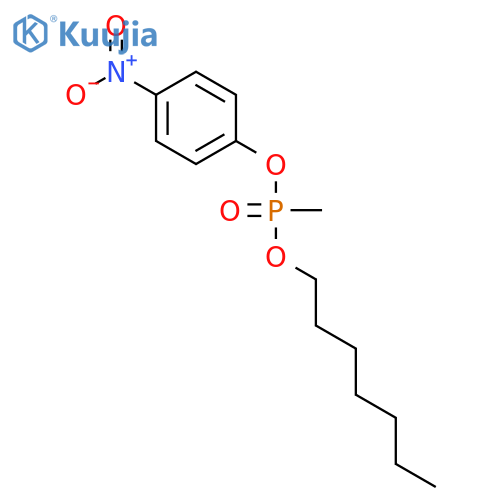 Phosphonic acid, methyl-, heptyl 4-nitrophenyl ester structure