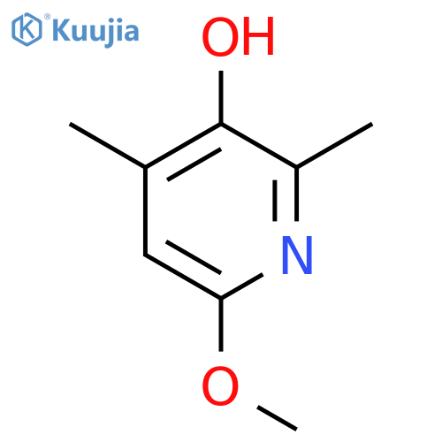 3-Pyridinol, 6-methoxy-2,4-dimethyl- (9CI) structure