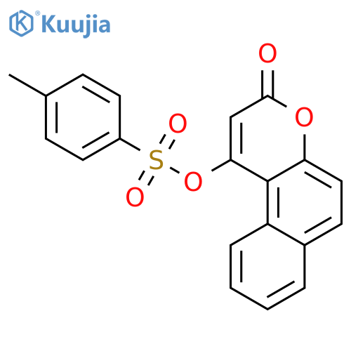 3H-NAPHTHO[2,1-B]PYRAN-3-ONE, 1-[[(4-METHYLPHENYL)SULFONYL]OXY]- structure