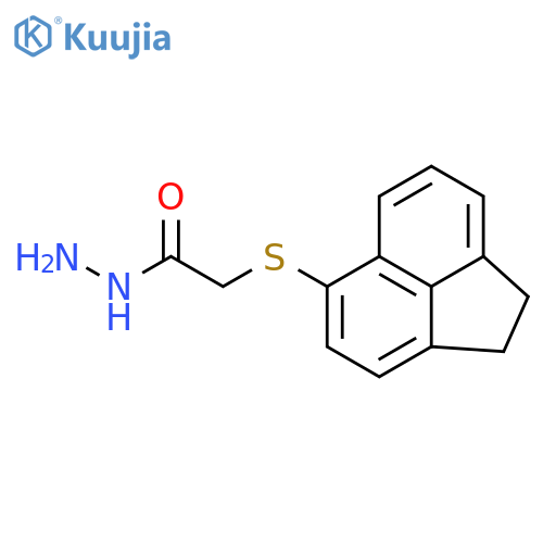Acetic acid, [(1,2-dihydro-5-acenaphthylenyl)thio]-, hydrazide structure