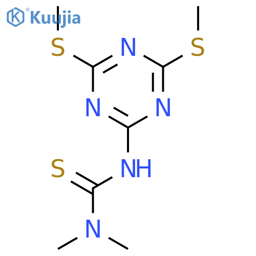 THIOUREA, N'-[4,6-BIS(METHYLTHIO)-1,3,5-TRIAZIN-2-YL]-N,N-DIMETHYL- structure