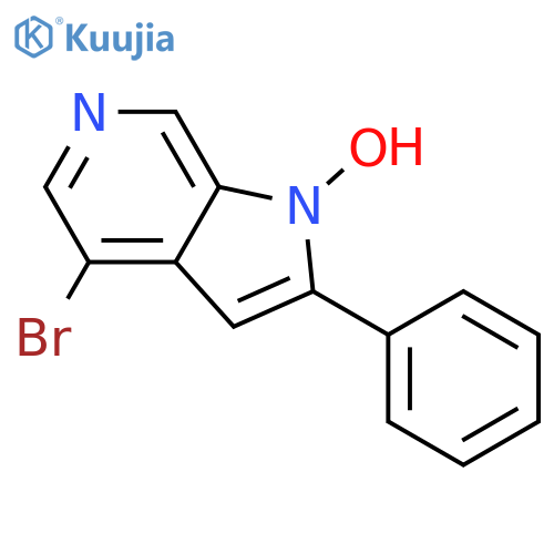 4-Bromo-2-phenyl-1H-pyrrolo[2,3-c]pyridin-1-ol structure