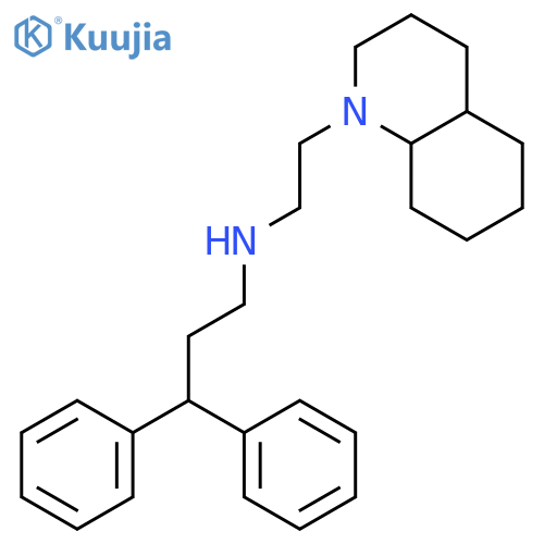 1(2H)-Quinolineethanamine, N-(3,3-diphenylpropyl)octahydro- structure