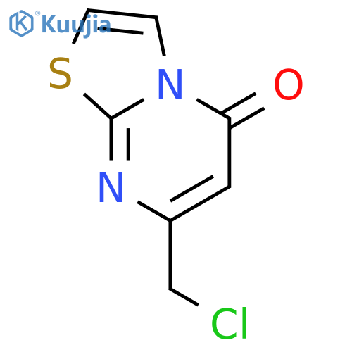 7-(chloromethyl)-5H-[1,3]thiazolo[3,2-a]pyrimidin-5-one structure