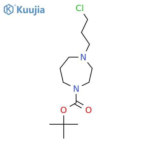 Tert-butyl 4-(3-chloropropyl)-1,4-diazepane-1-carboxylate structure