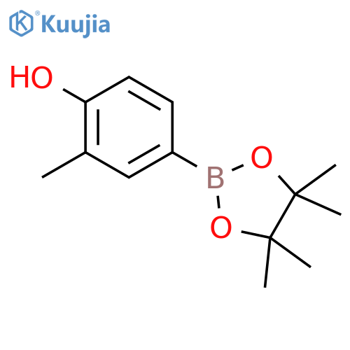 2-Methyl-4-(4,4,5,5-tetramethyl-1,3,2-dioxaborolan-2-yl)phenol structure