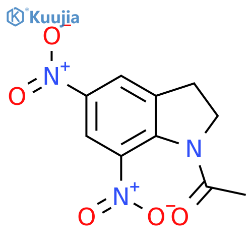 1H-Indole, 1-acetyl-2,3-dihydro-5,7-dinitro- structure
