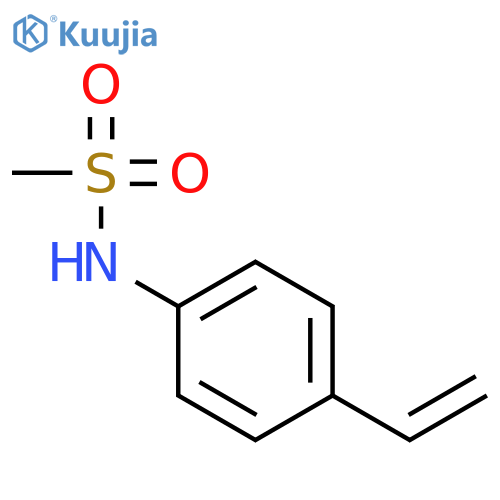 METHANESULFONAMIDE, N-(4-ETHENYLPHENYL)- structure