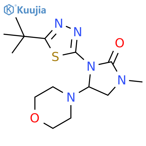 2-Imidazolidinone,3-[5-(1,1-dimethylethyl)-1,3,4-thiadiazol-2-yl]-1-methyl-4-(4-morpholinyl)- structure