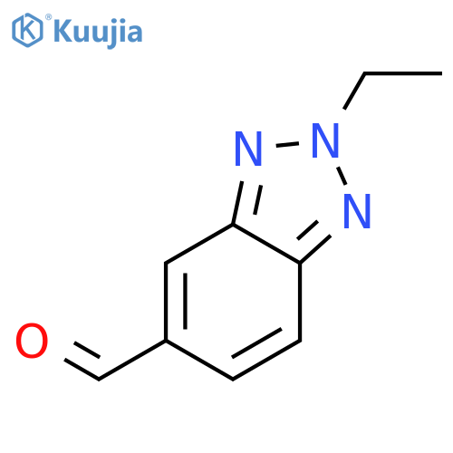 2-ethyl-2H-benzo[d][1,2,3]triazole-5-carbaldehyde structure