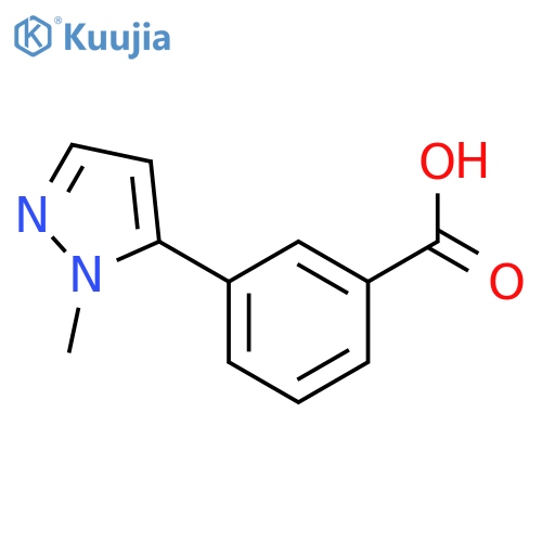 3-(1-Methyl-1H-pyrazol-5-yl)benzoic acid structure