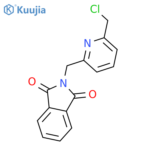 1H-Isoindole-1,3(2H)-dione, 2-[[6-(chloromethyl)-2-pyridinyl]methyl]- structure