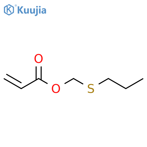 2-Propenoic acid, (propylthio)methyl ester structure