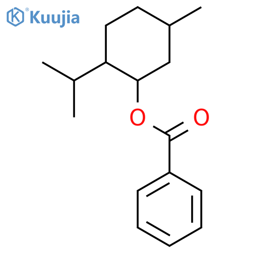 Cyclohexanol,5-methyl-2-(1-methylethyl)-, 1-benzoate, (1R,2S,5R)- structure
