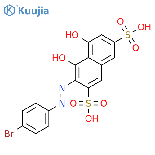 2,7-Naphthalenedisulfonic acid, 3-[(4-bromophenyl)azo]-4,5-dihydroxy- structure