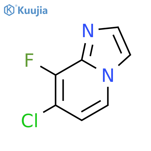 7-chloro-8-fluoroimidazo1,2-apyridine structure