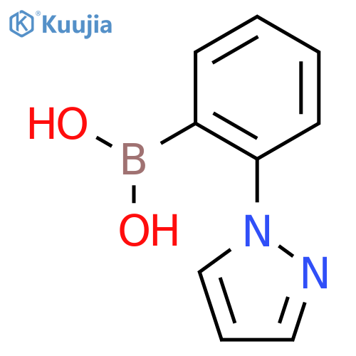 (2-(1H-Pyrazol-1-yl)phenyl)boronic acid structure
