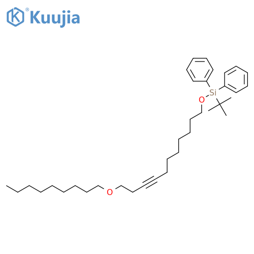 Silane, (1,1-dimethylethyl)[[11-(nonyloxy)-8-undecynyl]oxy]diphenyl- structure
