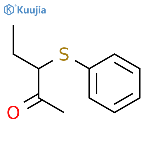 2-Pentanone, 3-(phenylthio)- structure