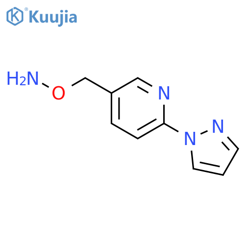 O-((6-(1H-Pyrazol-1-yl)pyridin-3-yl)methyl)hydroxylamine structure