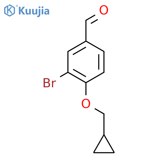 3-Bromo-4-cyclopropylmethoxybenzaldehyde structure