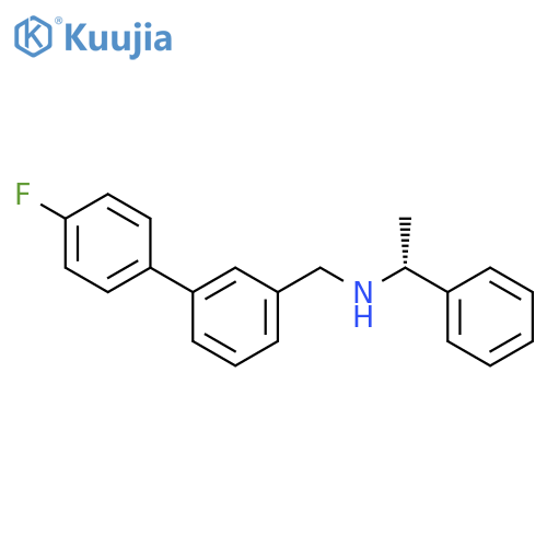 [1,1'-BIPHENYL]-3-METHANAMINE, 4'-FLUORO-N-[(1R)-1-PHENYLETHYL]- structure
