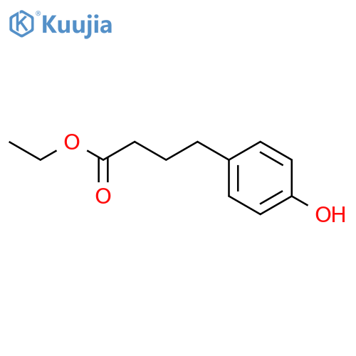 Ethyl 4-(4-hydroxyphenyl)butanoate structure