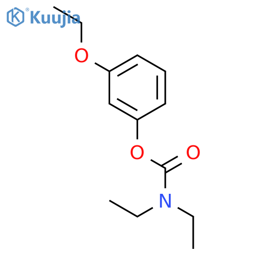 Carbamic acid, diethyl-, 3-ethoxyphenyl ester structure