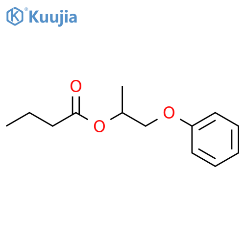Butanoic acid,1-methyl-2-phenoxyethyl ester structure